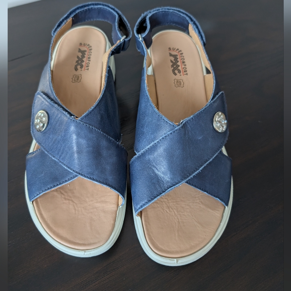 IMAC "Charlotte" Leather Sandals. Size 40